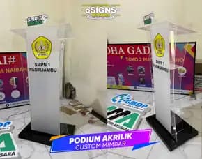Podium Akrilik - Mimbar Akrilik - Custom Akrilik