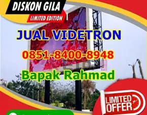 Wea (08x51 84oo 89x48) Tender Videotron Transparan Di Muna Barat