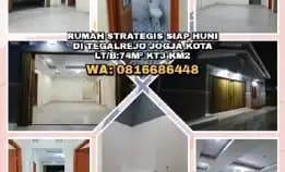 Rumah Siap Huni Di Tegalrejo Yogyakarta Kota.Lt/B:74m² Kt3 Km2 Garasi.Wa: 0816686448>> Rumah Dijual*