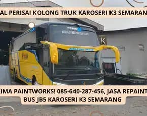 Cat Elit! Jasa Repaint Big Bus Jb5 Karoseri K3 Semarang