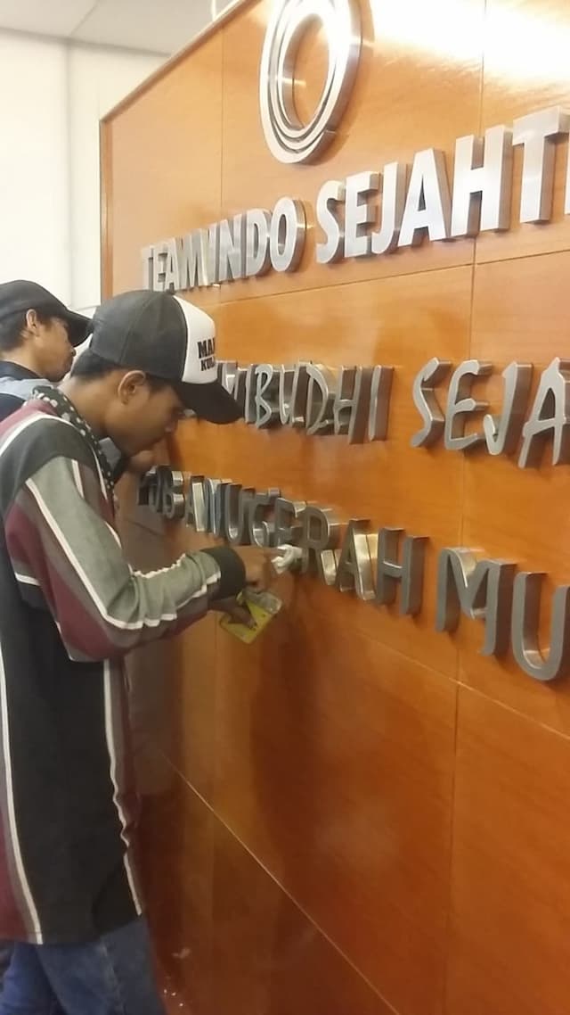 Huruf Timbul Sudirman Jakarta