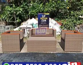 Sofa Rotan Sintetis, Kursi Tamu Rotan Sintetis