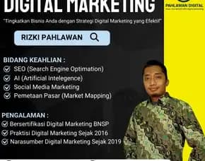 Kompeten Bnsp 0858-9587-9128 Trainer Narasumber Digital Marketing Bnsp Perusahaan Bumn Sibolga Denpasar Rizki Pahlawan