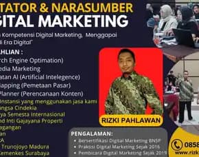 Call Pemateri Narasumber Bisnis Digital Marketing Bnsp Kementerian Pertanian Sawahlunto Mataram Rizki Pahlawan