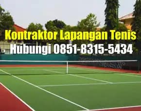 Ahlinya, Biaya Pembuatan Lapangan Tenis Kabupaten Bangka Selatan Air Gegas