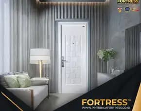 (Fortress) Pintu Plat Baja 2 Daun Di Palu