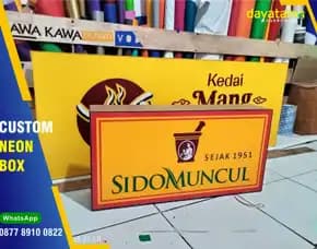 Signage Neon Box Sidomuncul