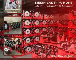 Mesin Pemanas Pipa Hdpe Diameter 315mm - Siap Pakai