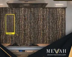 (Mevvah) Wallpanel Pvc Marmer Coklat Di Palu