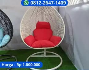 Ayunan Rotan Sintetis Gantung Untuk Relaksasi Maksimal