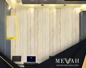 (Mevvah) Wall Panel Pvc Dinding Marmer Krem Di Bengkayang
