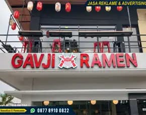 Papan Nama Huruf Timbul Cafe & Resto Bandung Barat