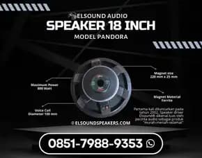 Speaker 18 Inch Elsound Audio Di Jatiluhur Bekasi