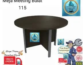 Meja Meeting Rapat Bulat Kuat Dan Awet Baru 1.350.000 Free Ongkir Free Biaya Pemasangan Cod.