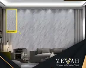 (Mevvah) Pvc Marble Wall Panel Abu Abu Di Sintang
