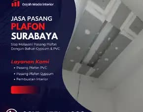 Jasa Pasang Plafon Benowo Surabaya 0815,4751,4389