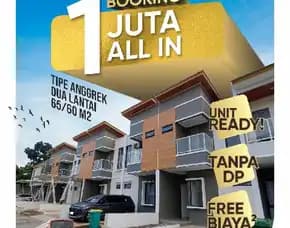 Rumah Cluster 2 Lantai Dijual Ready Siap Huni Akses Tol Stasiun Tangerang Selatan