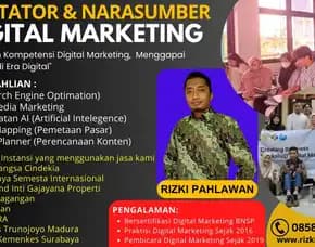 Handal 0858-9587-9128 Pemateri Narasumber Digital Marketing Bnsp Kementerian Desa Bondowoso Mataram Bogor Bandung Depok Tangerang Rizki Pahlawan
