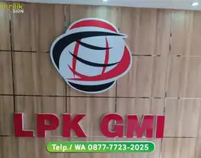 Papan Nama Huruf Timbul Garut