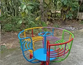 Produsen Playground Outdoor Dan Ayunan Besi Model Bulat Untuk Taman Bisa Riques Di Lamongan