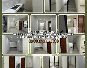 Dijual Rumah Baru 2lantai Di Perumahan Kosambi Baru Jakarta Barat.L90m² Kt3 Km2 Fasilitas Lengkap