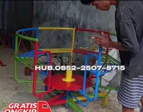 Desain Ayunan Besi Minimalis Dan Mangkok Putar Kec Kokap Kulon Progo