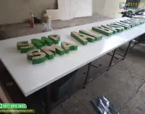 Papan Nama Huruf Timbul Dan Plang Sekolah | Dayatama Advertising