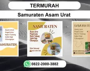 Termurah, 0822-2000-3882 Distributor Samuraten Asam Urat Ambon