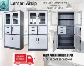 Lemari Arsip Besi Dokumen Kuat Dan Awet Baru 2.000.000 Free Ongkir Free Pemasangan Cod.