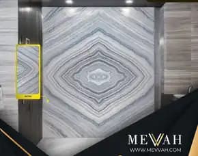 (Mevvah) Wall Pvc Marble Panel Abu Abu Di Sekadau
