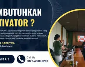 Motivator Capacity Building Gunung Kidul, Terpercaya & Solutif, Dian Saputra
