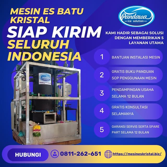Mesin Es Batu Kristal 100 Kg, Kepulauan Selayar Sulsel