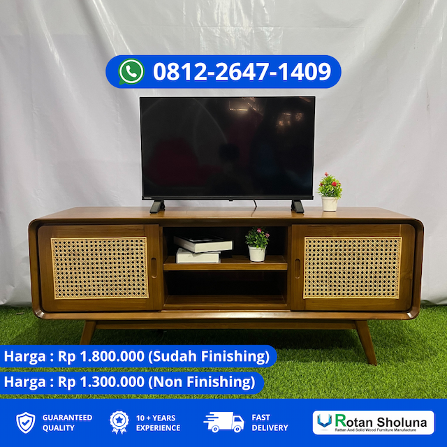 Buffet Tv Jati Minimalis Dengan Kesan Mewah