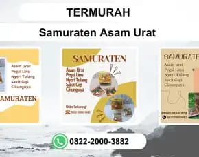 Termurah, 0822-2000-3882 Distributor Samuraten Asam Urat Pasuruan