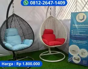 Ayunan Rotan Gantung Nyaman Untuk Duduk