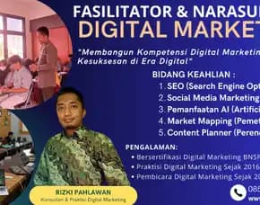 Call Fasilitator Narasumber Bisnis Digital Marketing Bnsp Disperindag Subang Samarinda Rizki Pahlawan