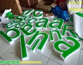 Jasa Pembuatan Papan Nama Huruf Timbul Akrilik