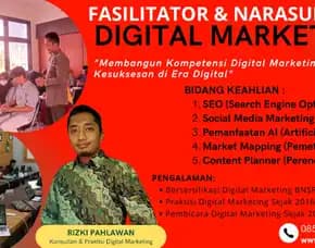 Instruktur Narasumber Bisnis Digital Marketing Bnsp Kementerian Badan Usaha Milik Negara Klaten Malang Rizki Pahlawan
