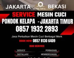 Tukang Service Mesin Cuci Panggilan Pondok Kelapa Jakarta Timur