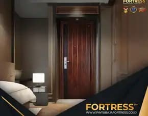(Fortress) Pintu Baja Minimalis 1 Daun Di Palu