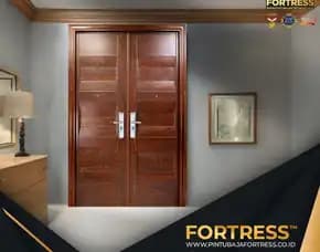 (Fortress) Pintu Baja Double Door Di Banjarmasin