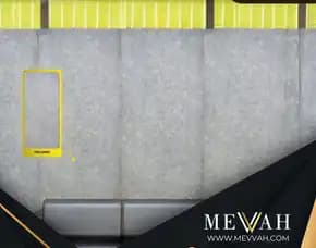 (Mevvah) Marble Pvc Wall Panel Abu Abu Di Sintang