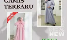 Diskon Besar Jual Gamis Polos Untuk Pengajian Subulussalam Manado Muezza Fashion