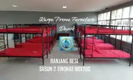 Ranjang Besi Susun 2 Tingkat Ukuran 90x200 Kuat Dan Awet Spesial 1.500.000 Free Ongkir Free Pasang