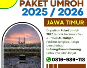 Paket Umroh Reguler 2025 Poncokusumo Malang Al Bahjah