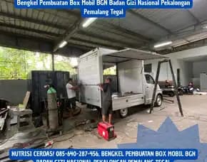 Nutrisi Cerdas, Bengkel Pembuatan Box Mobil Bgn Badan Gizi Nasional Pekalongan Pemalang Tegal
