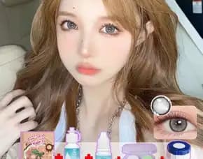 [Minus 0.00~-4.00]Mysticeyes 5 Item Paket Kombinasi (1 Softlens 14.00mm-14.50mm + Air Pencuci Softle
