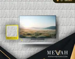 (Mevvah) 3d Wall Design Panel Pvc Ruang Tamu White Di Sintang