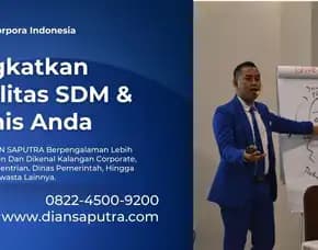 Trainer Sales Jakarta Selatan, Terpercaya & Solutif, Dian Saputra