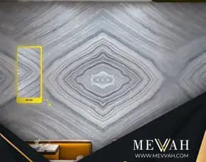 (Mevvah) Pvc Marble Panel For Wall Abu Abu Di Kapuas Hulu